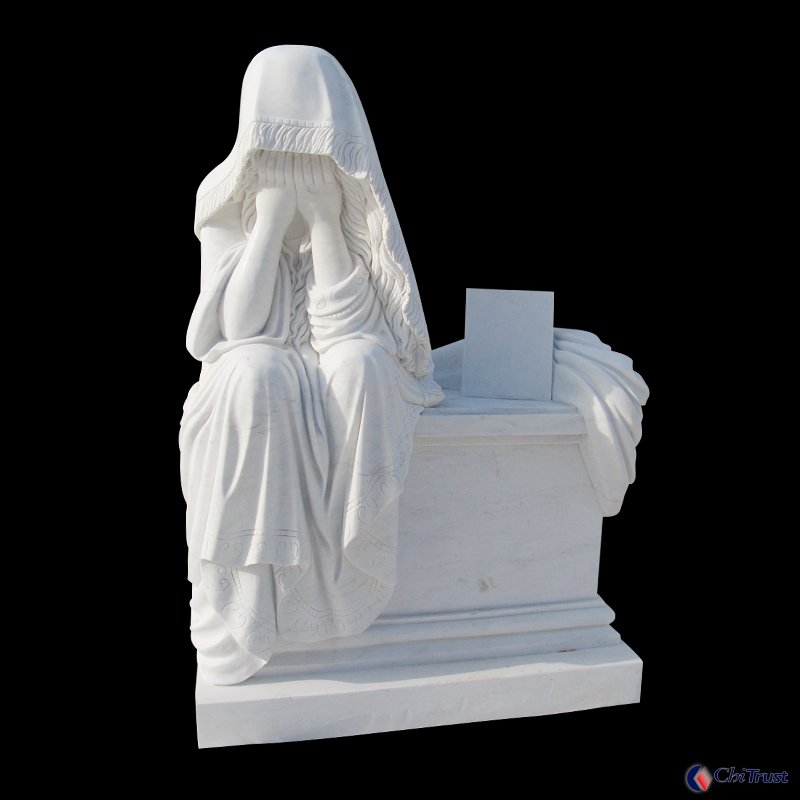 Marble garden statues